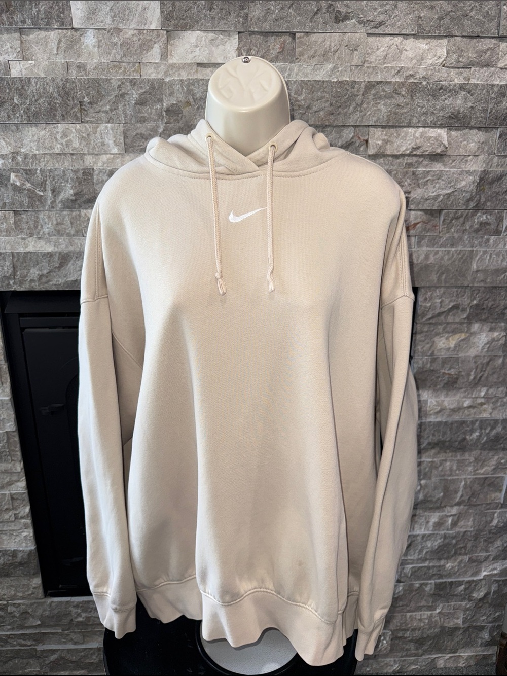 Nike Sportswear Women's Essentials Oversized Cream Hoodie